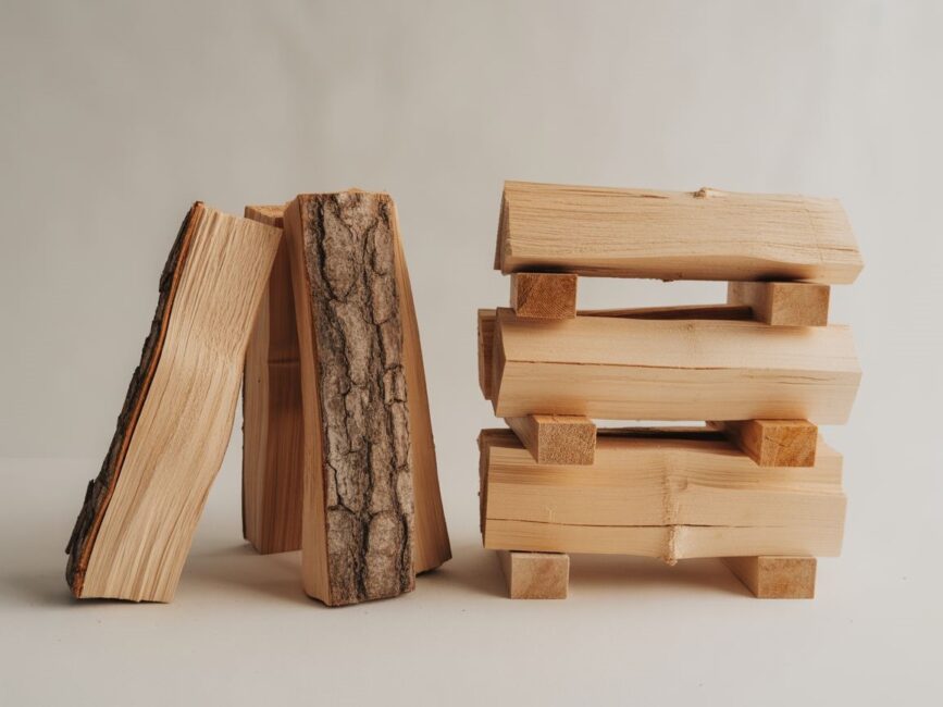 brykiet vs drewno objętość