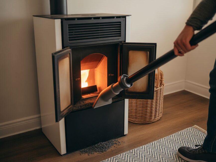 czyszczenie pieca na pellet