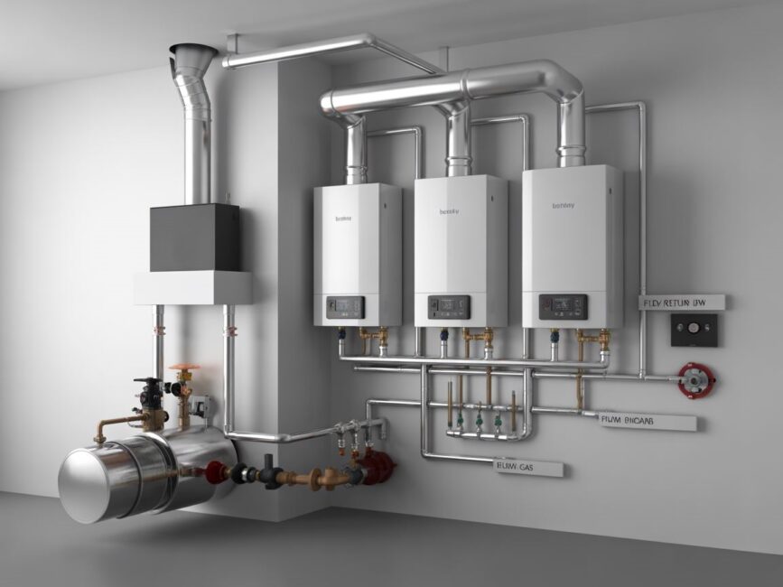 kaskada kotłów kondensacyjnych