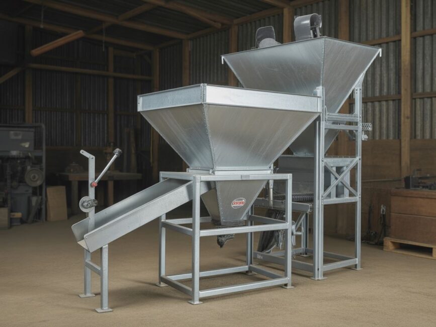 lejek stalowy do worków