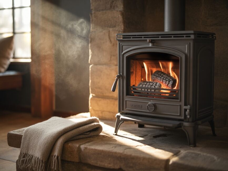 piec z brykietem w domuogrzewnictwo+1