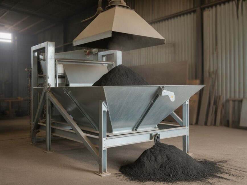 ręczna regulacja zasypu