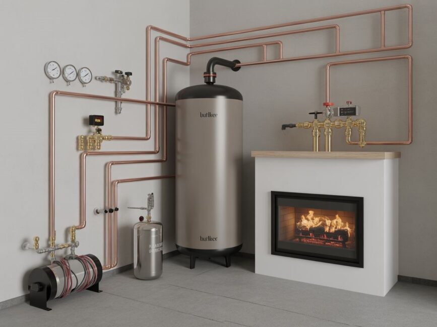 schemat kominek z buforem