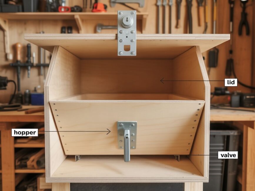 skrzynia z pokrywą uszczelnioną