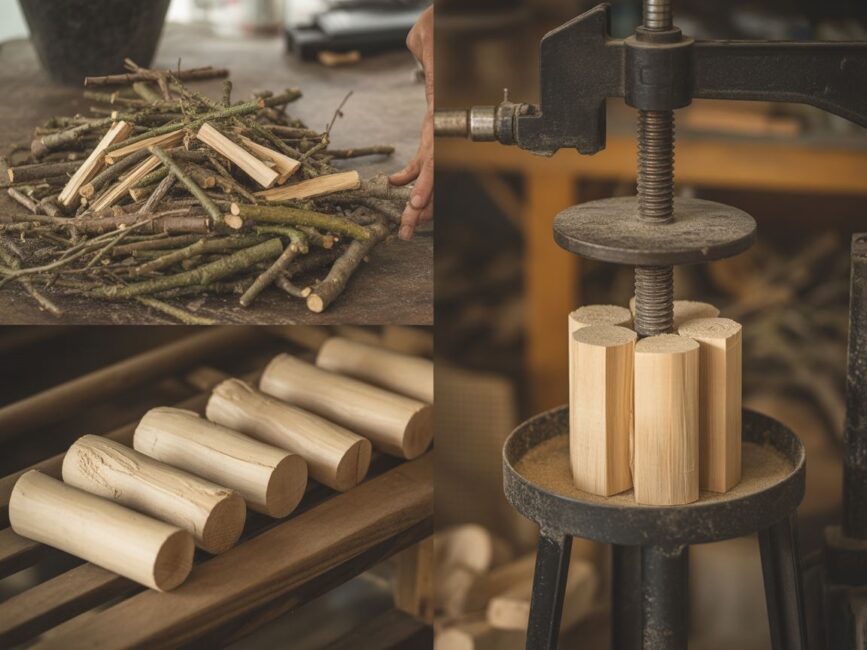 suszenie rozdrobnionego drewna