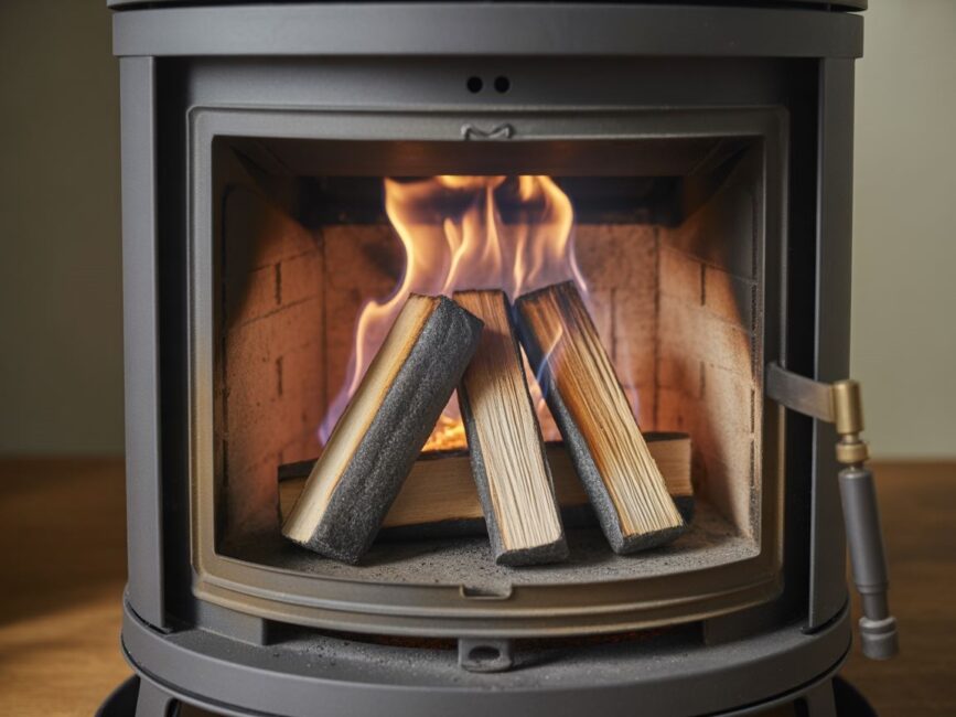 układanie brykietu stożekrubyfires+1