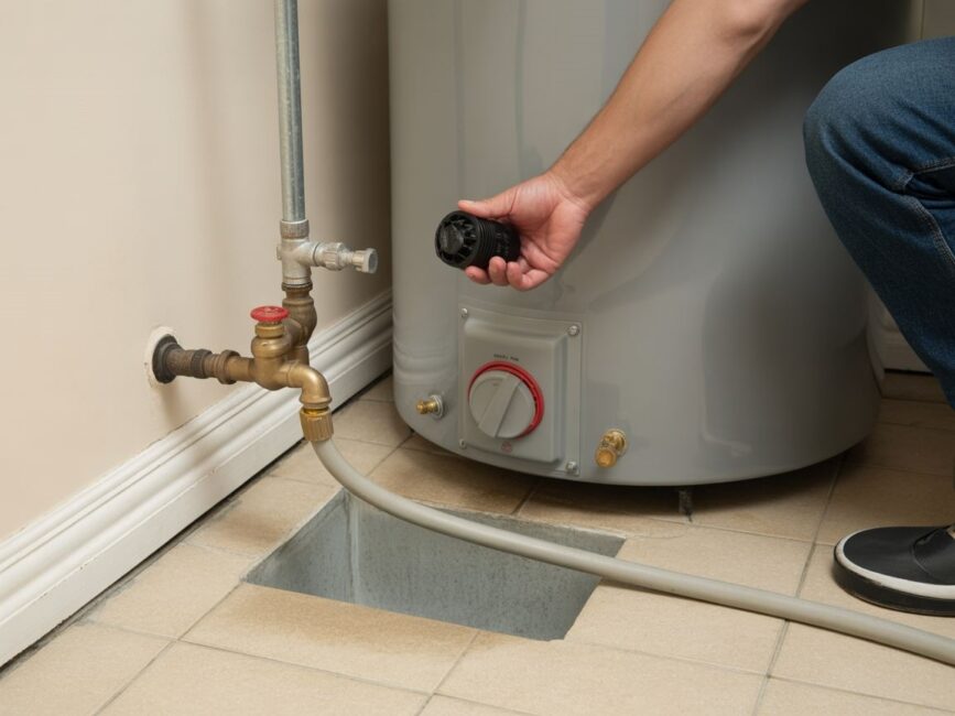 zawór spustowy bojlera