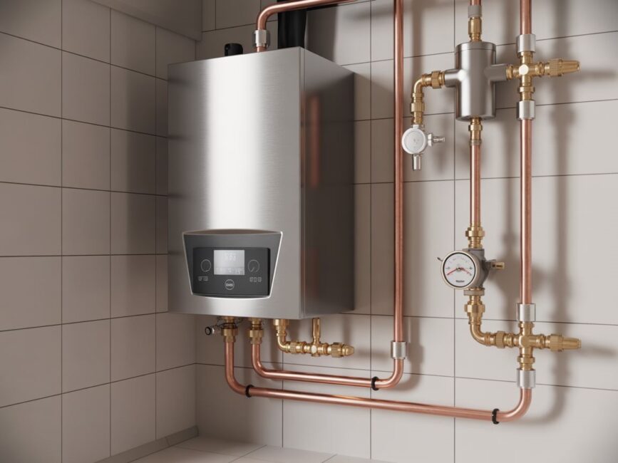 zbiornik cwu i rury miedzianebridom